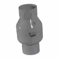 Spring Check Valve, 2" Slip White PVC 200 psi 1012 Series with Flow Control