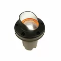 Well Light, 12.6 W 2700K Integrated LED Flat Black Die-Cast Aluminum/Brass with 270 Degrees Ground Wash Faceplate Zoning