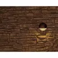 Wall Light, 2 W 2700K/3900K Integrated LED Powder Coated Bronze Metallic Die-Cast Aluminum/Brass Mollu Sque Series Zoning