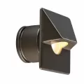 Wall Light, 2 W 2700K/4500K/5200K Integrated LED Powder Coated Bronze Metallic Die-Cast Brass Petit Oeil Series Square Zoning