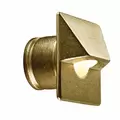 Wall Light, 2 W 2700K/4500K/5200K Integrated LED Powder Coated Bronze Metallic Die-Cast Brass Petit Oeil Series Square Zoning