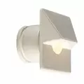 Wall Light, 2 W 2700K/4500K/5200K Integrated LED Powder Coated Bronze Metallic Die-Cast Brass Petit Oeil Series Square Zoning