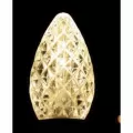 Christmas Light Bulb, Faceted E12 C7 LED Sun Warm White Transparent | BU-LED-FC7-TSWW