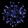 3D Shimmering Sphere, Blue Twinkle LED 12" Blue Tape Low Voltage