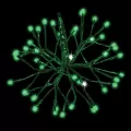 3D Shimmering Sphere, Green Twinkle LED 12" Green Tape Low Voltage