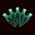 LED Balled Light Set, 26' Green Commercial Grade | LED-5MMB-50-GR