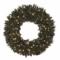 Wreath, Warm White 5 mm LED 48" Mixed Noble Series Hinged | MWR-48-WW-LED-H