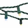 LED Light String, 4.8 W per String 25' Purple Plastic Socket Commercial Standard Conical