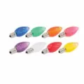LED Bulb, Faceted 0.37 W E12 C7 LED Warm White Transparent Decorative Premium | C7-LED-WW