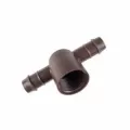 Insert Tee, 3/4" x 17 mm Threaded x Barb Brown Acetal