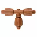 Hunter Locking Tee, Threaded Brown Glass-Filled Polypropylene | PLDLOCTEE