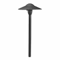 Path Light, 2.3 W Wedge T5 LED Textured Black Aluminum Dome