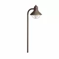 Path Light, 2.3 W Wedge S8 3155K LED/Incandescent Olde Bronze Brass Traditional Marine Lantern
