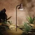 Path Light, 2.3 W Wedge S8 3155K LED/Incandescent Olde Bronze Brass Traditional Marine Lantern