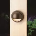 Deck Light, 0.86 W 2700K Integrated LED Textured Architectural Bronze Aluminum Half Moon