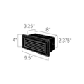 Brick Light, 1.72 W 3000K Integrated LED Textured Architectural Bronze Aluminum Louvered