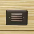 Step Light, 0.86 W 3000K Integrated LED Textured Architectural Bronze Aluminum Louvered Mini