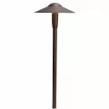 3 W 3000K Integrated LED Textured Architectural Bronze Aluminum Dome 8.25" x 22" Path Light | KIC15810AZT30R