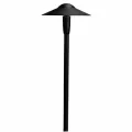 3 W 3000K Integrated LED Textured Black Aluminum Dome 8.25" x 22" Path Light | KIC15810BKT30R