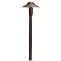 4 W 3000K Integrated LED Textured Architectural Bronze Aluminum Dome 6.25" x 22" Path Light | KIC15870AZT