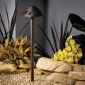 3.8 W 3000K Integrated LED Textured Architectural Bronze Aluminum 7" x 21" Path Light | KIC16122AZT30