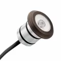 3.3 W 2700K Integrated LED Centennial Brass Stainless Steel All-Purpose Mini Recessed Light | KIC16141CBR27