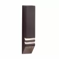 Deck Light, 1 W Wedge T5 LED Textured Architectural Bronze Aluminum Louvered Down Rail
