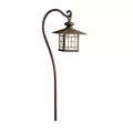 Path Light, 2.3 W Wedge S8 3155K LED Patina Bronze Brass