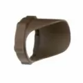 Hood/Cowl, 3.25" x 2.4" Textured Architectural Bronze Polycarbonate For 12 V Landscape Lights Snap-On Short