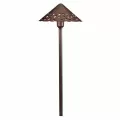 2 W 3000K Integrated LED Textured Tannery Bronze Aluminum Hammered Roof Path Light | KIC15871TZT