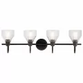 300 W Medium A19 Incandescent Olde Bronze Steel Vanity Light | KIC45974OZ
