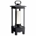 7 W 3000K Integrated LED Rubbed Bronze Aluminum Portable Bluetooth Lantern | KIC49473RZLED