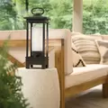 7 W 3000K Integrated LED Rubbed Bronze Aluminum Portable Bluetooth Lantern | KIC49473RZLED