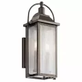 60 W Candelabra Incandescent Olde Bronze Aluminum Wall Light | KIC49714OZ