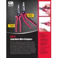 22-10 AWG Stranded 20-8 AWG Solid Long Nose ArmorEdge Wire Stripper | KNGGBP61N