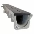 48" x 10" x 4.34" Light Gray Neutral Channel Drain Section | NDDDS091N