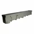 48" X 10" X 5.34 - 5.68" Light Gray Channel Drain Section |  DS-095