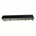 48" x 10" x 6.35 - 6.69" Light Gray Channel Drain Section | NDDDS098