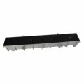 48" x 10" x 7.36 - 7.69" Light Gray Channel Drain Section | NDDDS101