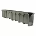 48" x 10" x 8.7 - 9.04" Light Gray Channel Drain Section | NDDDS105