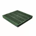 12" X 12" Square Hdpe Green Catch Basin Flat Drain Grate |  1212