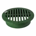 12" Round Green Flat Drain Grate | NDS1250