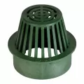 6" Round Green Drain Atrium Grate |  80