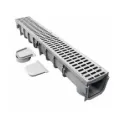 3' x 5" Channel Drain Kit, 1-Outlet Gray Pro Series Light Traffic | NDS864