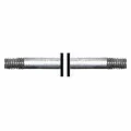 7/16" x 21" Threaded Galvanized Steel Coupled Pump Rod | MRLPRG716X21TC