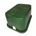 13" x 20" Rectangular Green Box Irrigation Control Valve Standard Jumbo with Overlapping Green Cover Standard Series Valve Box | NDB118BC
