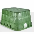 NDS Valve Box, 13" X 20" Rectangular Green Box Irrigation Control Valve Jumbo | 318BC