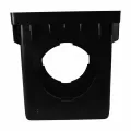 NDS Catch Basin, 12" X 12" Square 4-Outlet Black | 1204