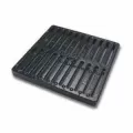 12" x 12" Square Cast Iron Black Catch Basin Flat Drain Grate | NDS1213