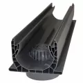 2' X 5-5/8" Gray Fabricated With Spigot Bottom Outlet And Strainer Channel Drain |  234